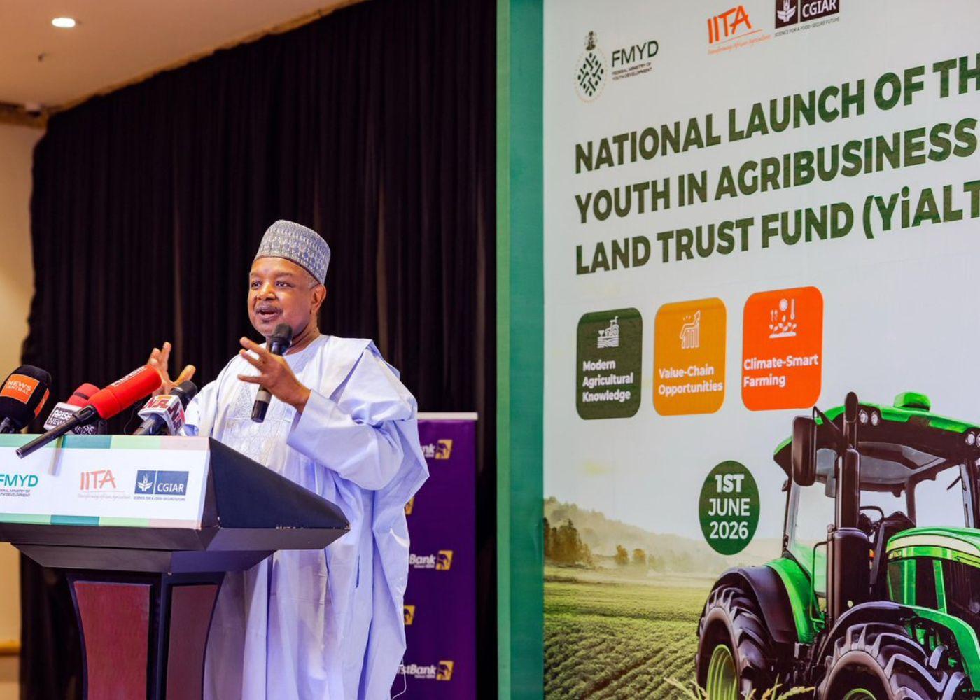 FG Launches Youth Agribusiness Land Trust Fund to Train 6 million Youths